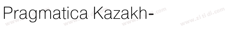 Pragmatica Kazakh字体转换